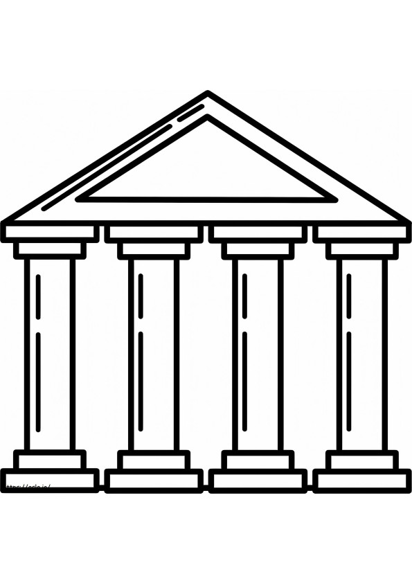 Easy Museum coloring page