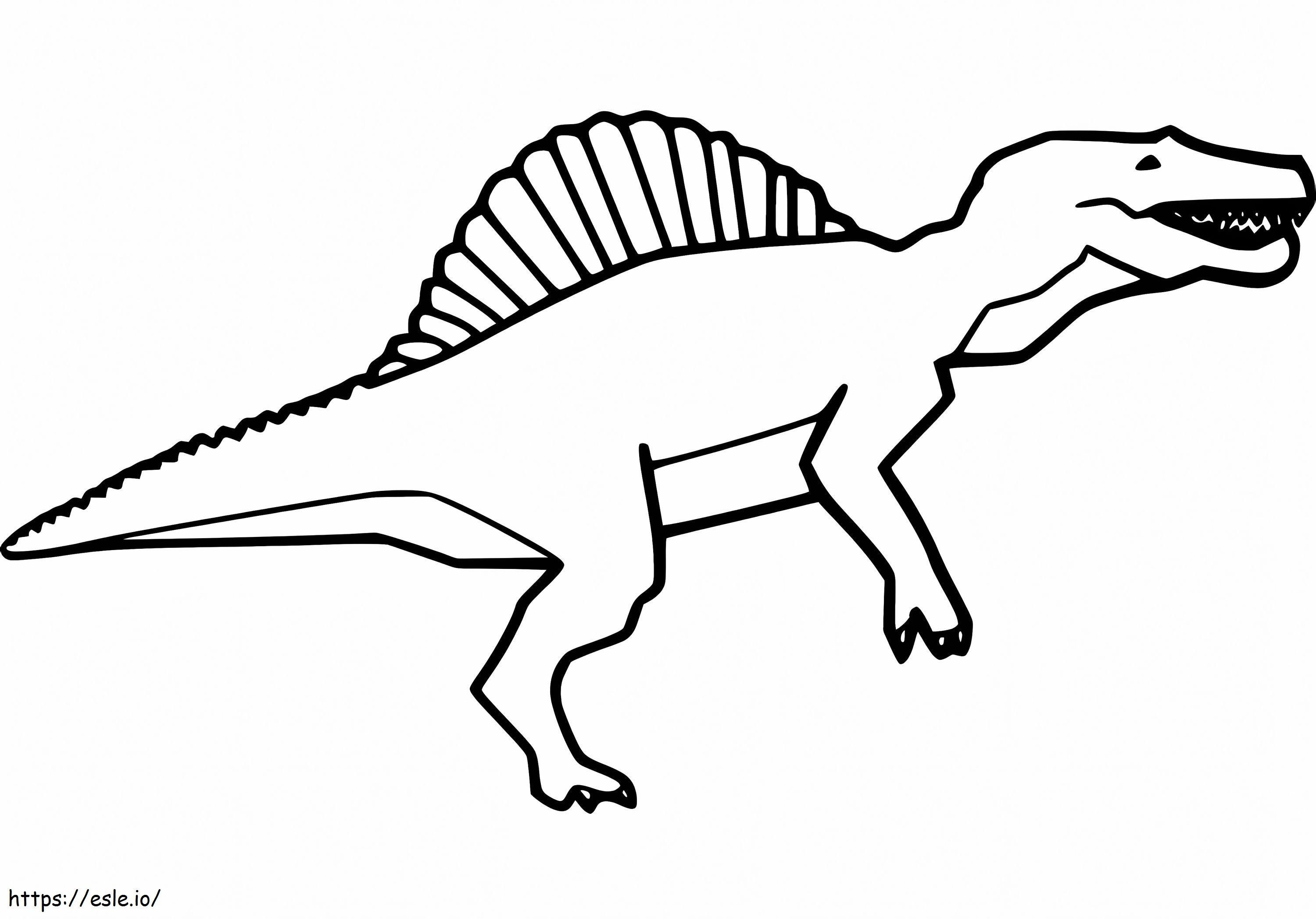 Spinosaurus afdrukbaar kleurplaat kleurplaat