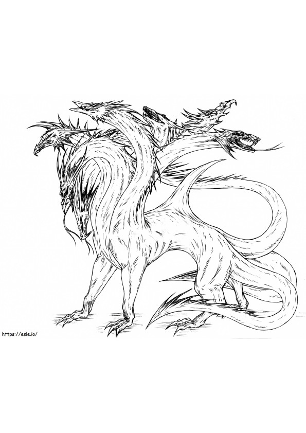 Hydra Drawing coloring page