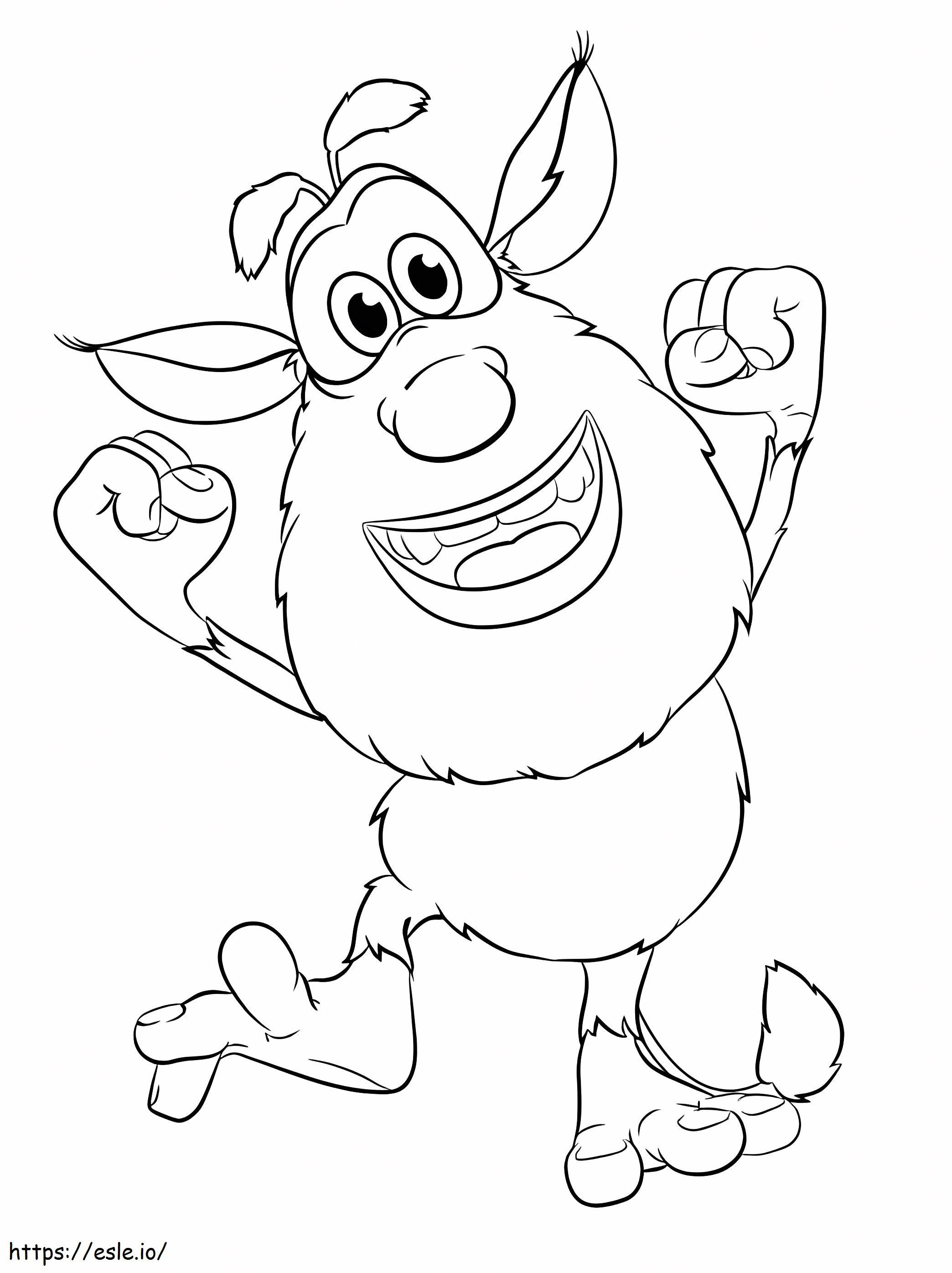 Booba Happy coloring page