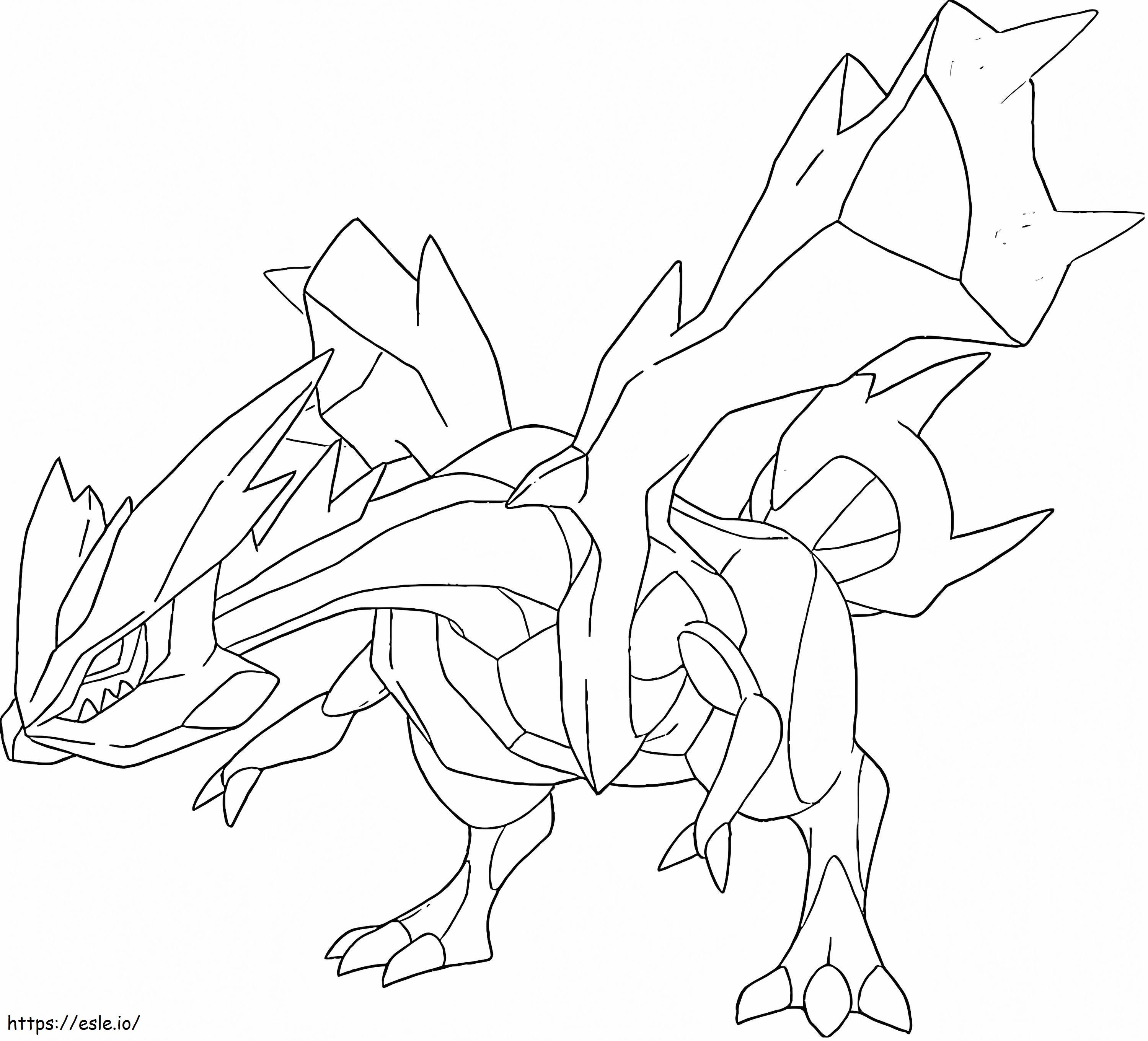 Coloriage Pokémon Kyurem à imprimer dessin