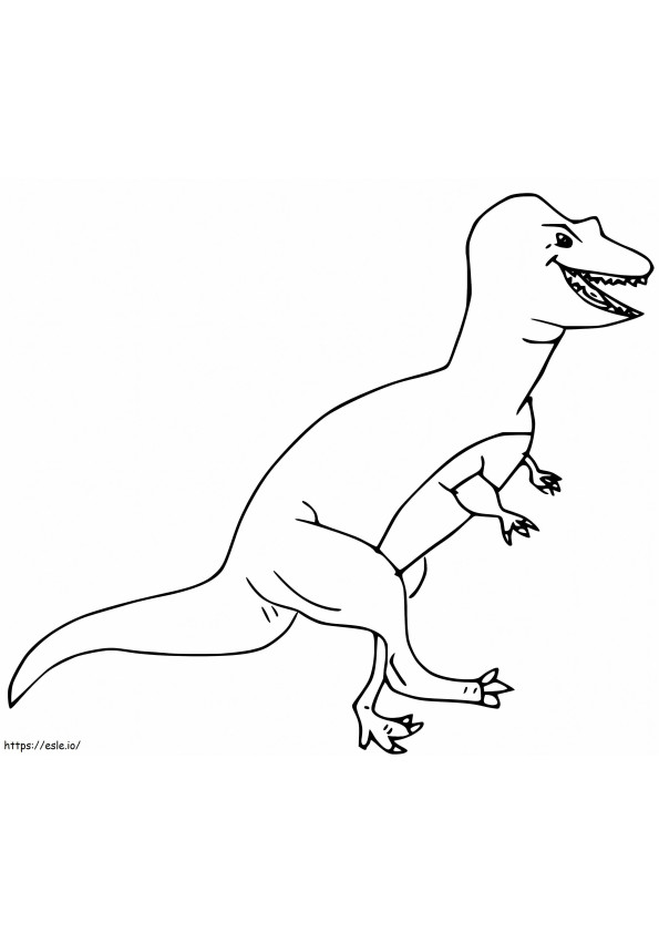 Allosaurus yang lucu Gambar Mewarnai