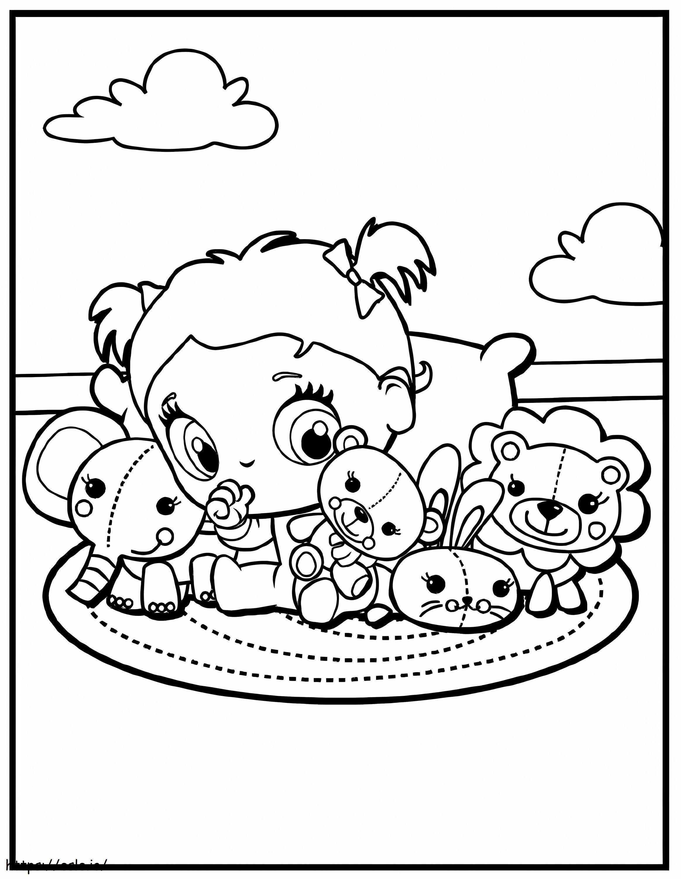 Cute Baby Alive coloring page