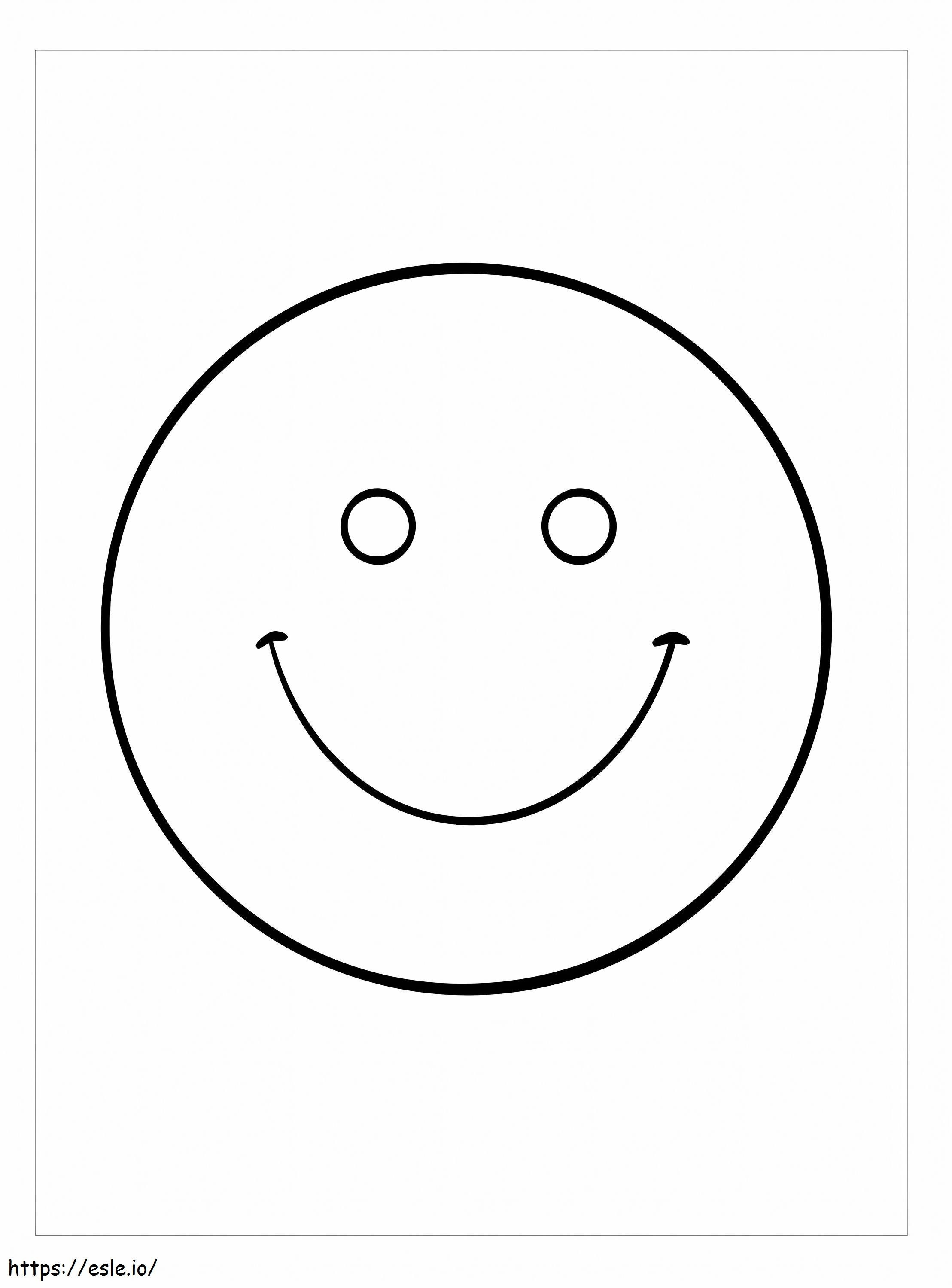 Normal Smiling Face coloring page