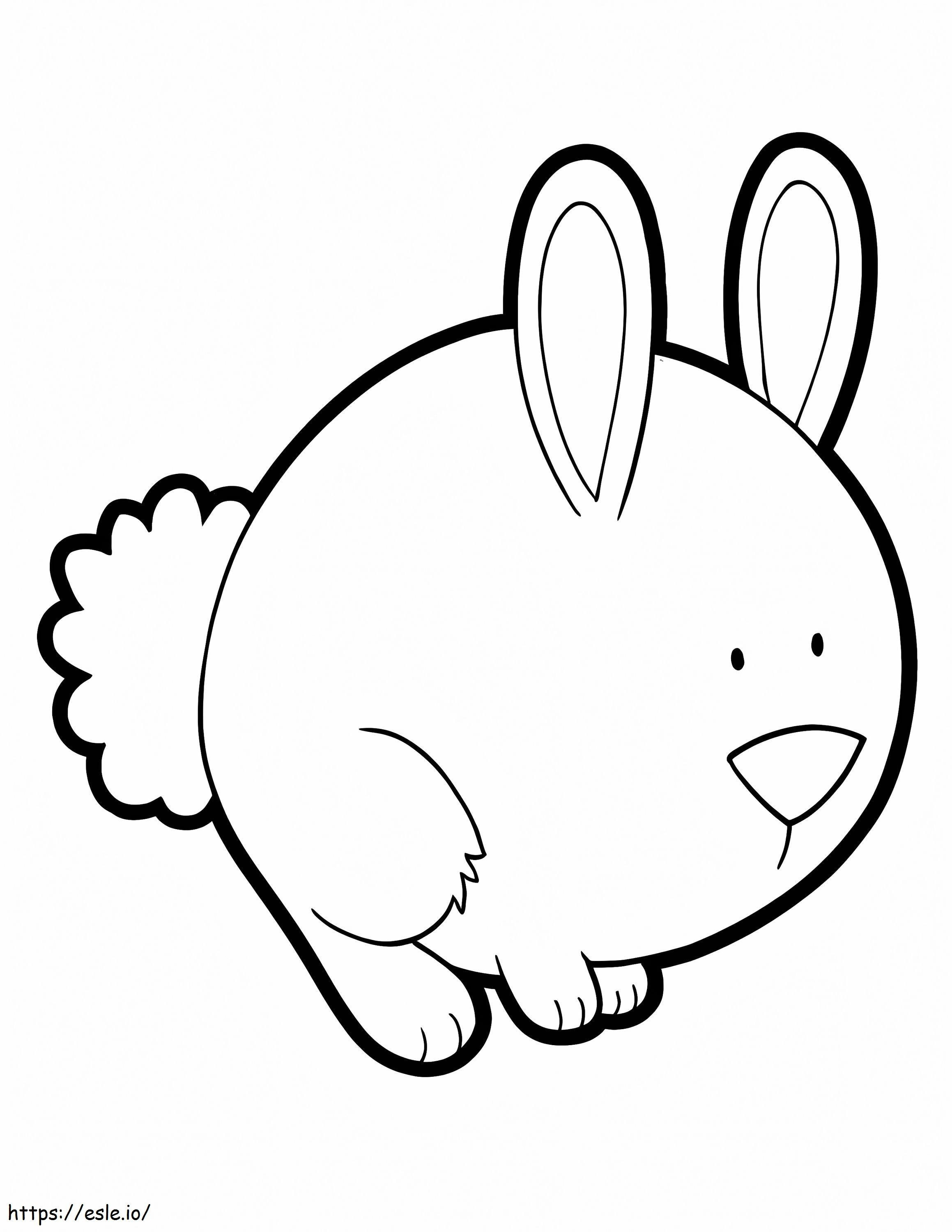 Very Funny Rabbit coloring page