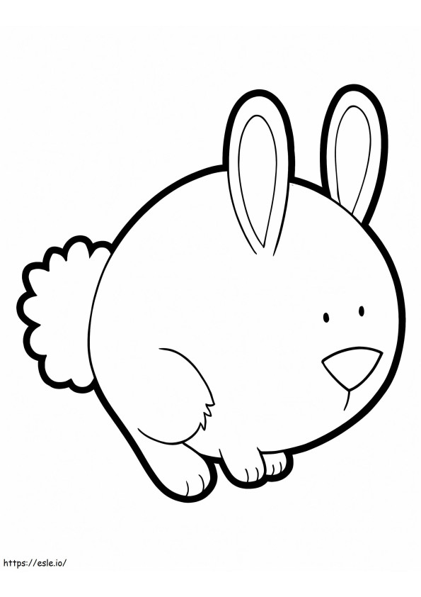 Very Funny Rabbit coloring page