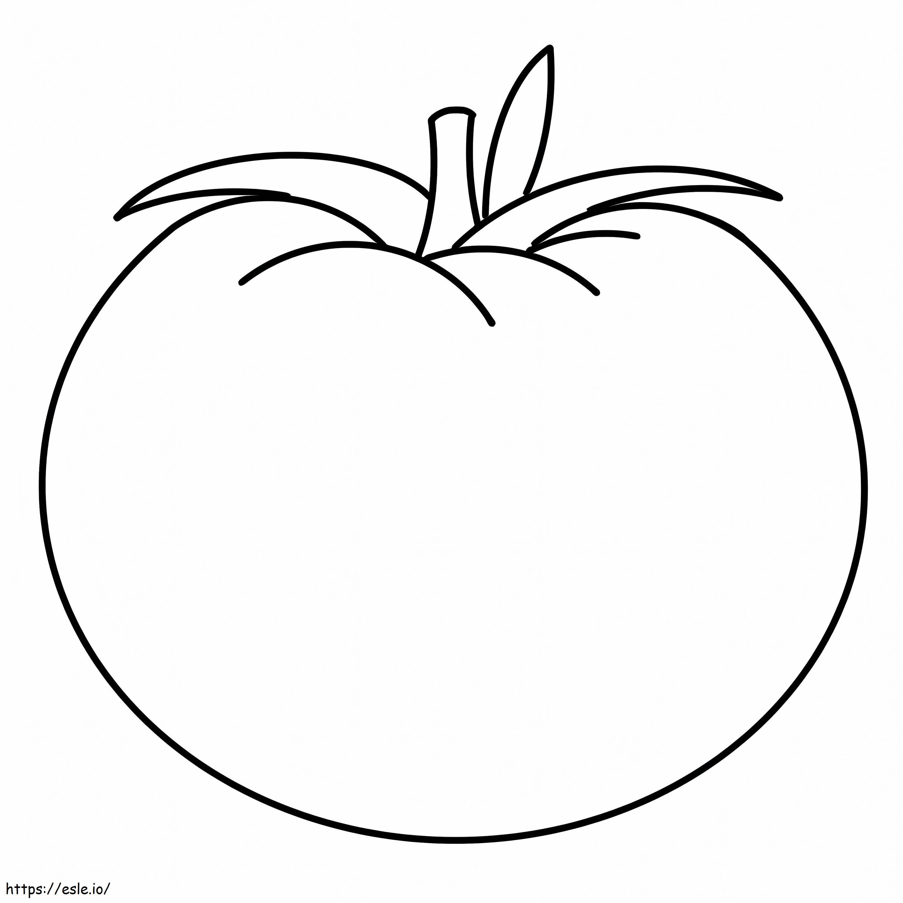Basic Tomato coloring page