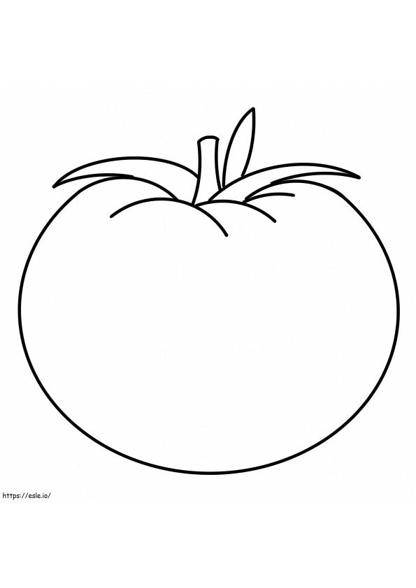Einfache Tomate ausmalbilder