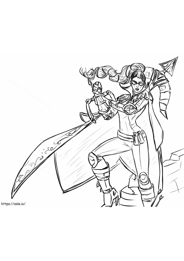 1560930472 Vayne A4 coloring page