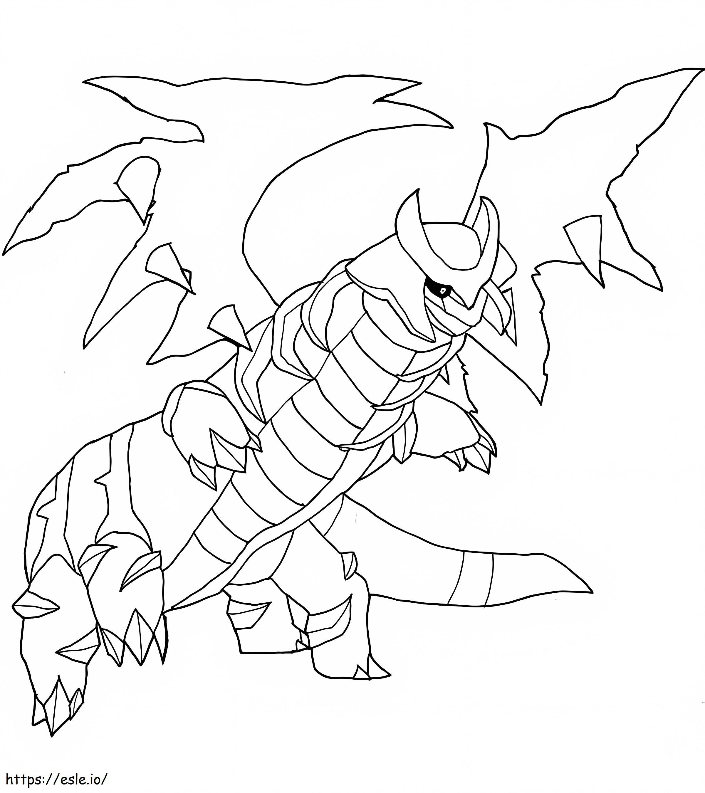 Giratina In Altered Form coloring page