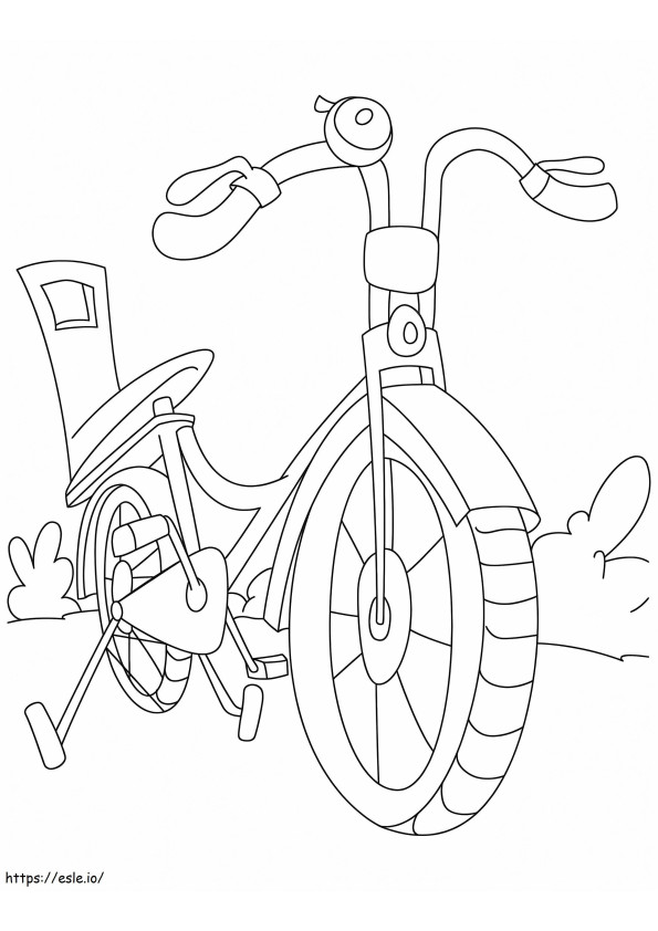 Druckbares Fahrrad für Kinder ausmalbilder