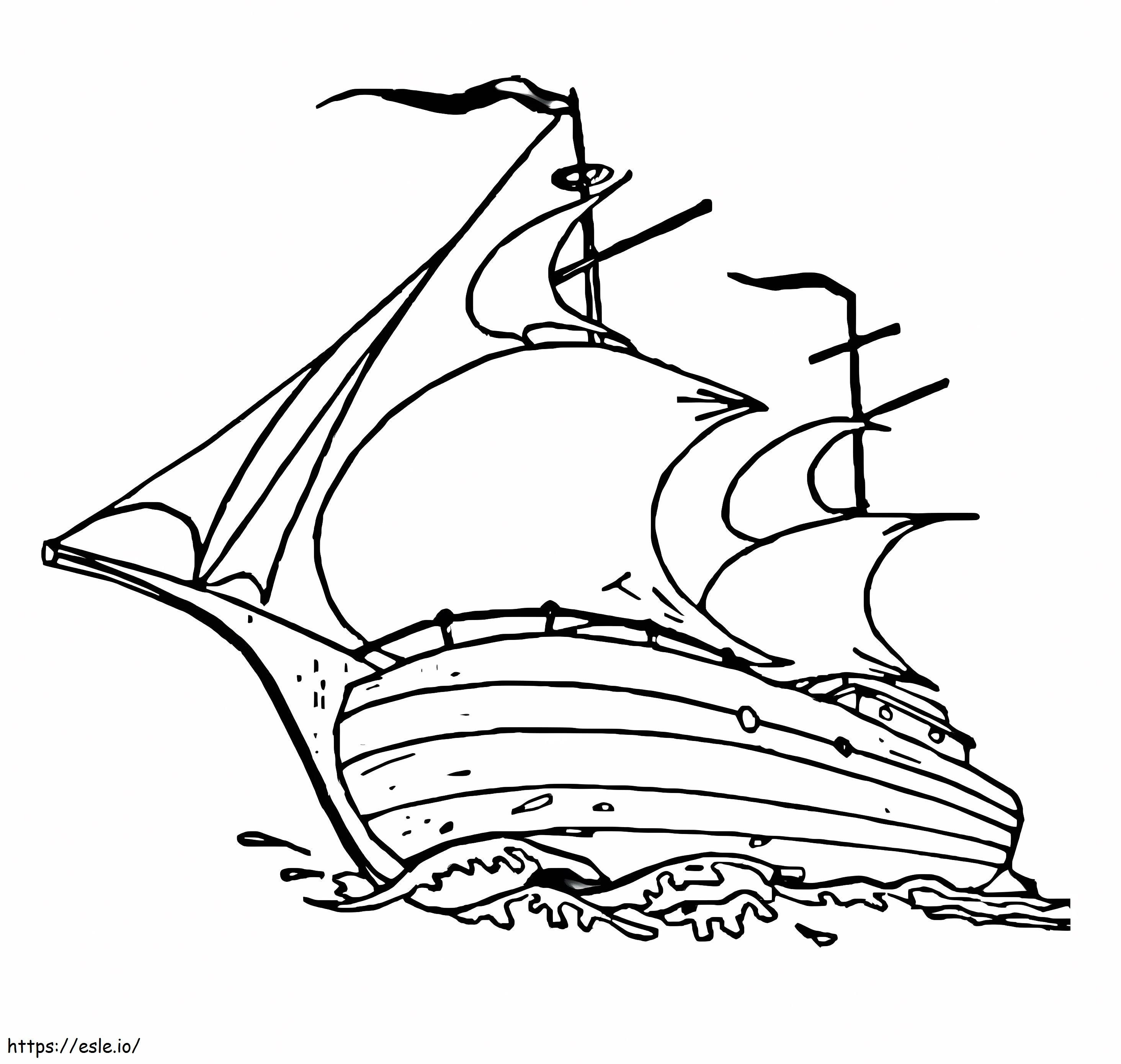The Mayflower 3 coloring page