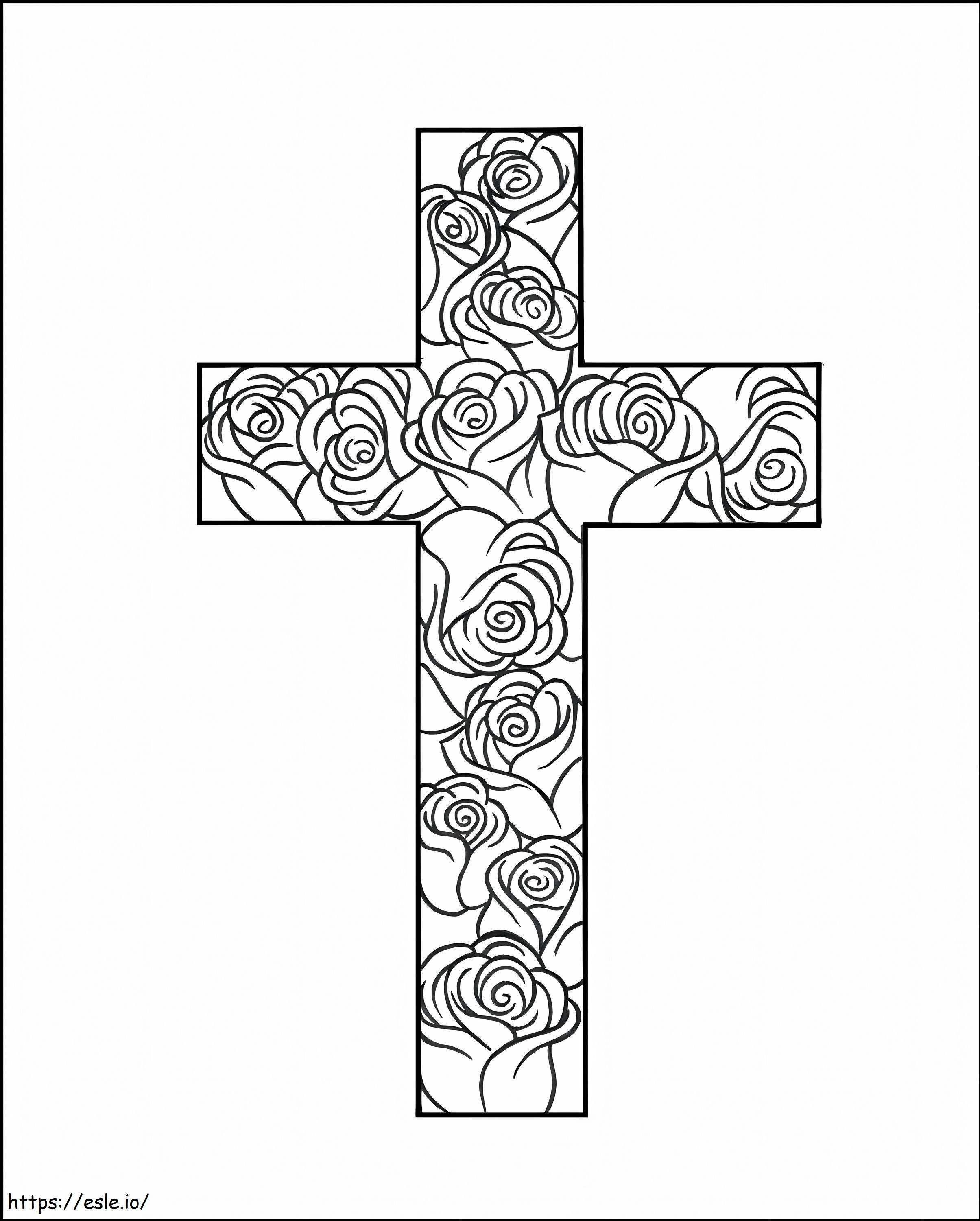 Cruce imprimabilă de colorat