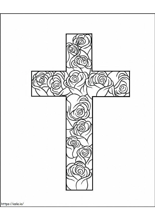 Printable Cross coloring page