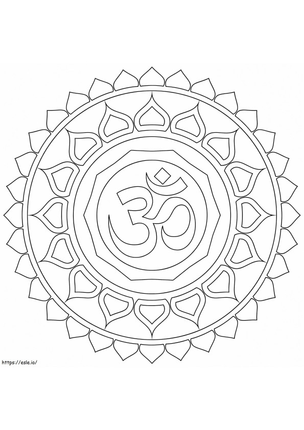 Mandala About coloring page
