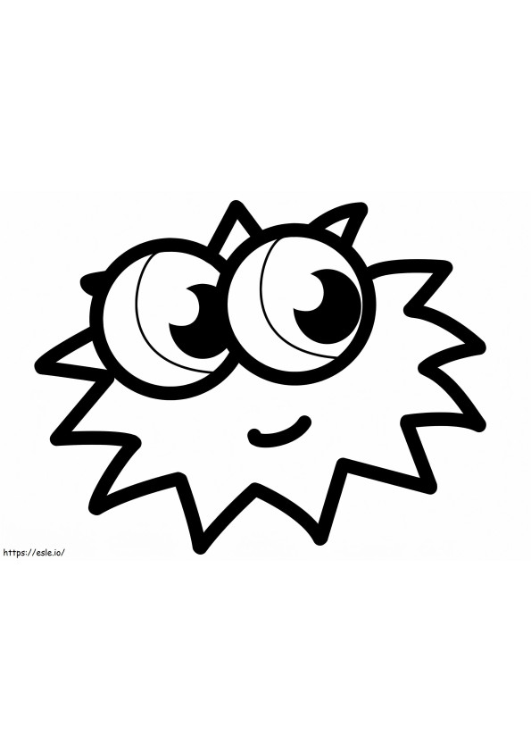 Iggy Moshi Monsters coloring page