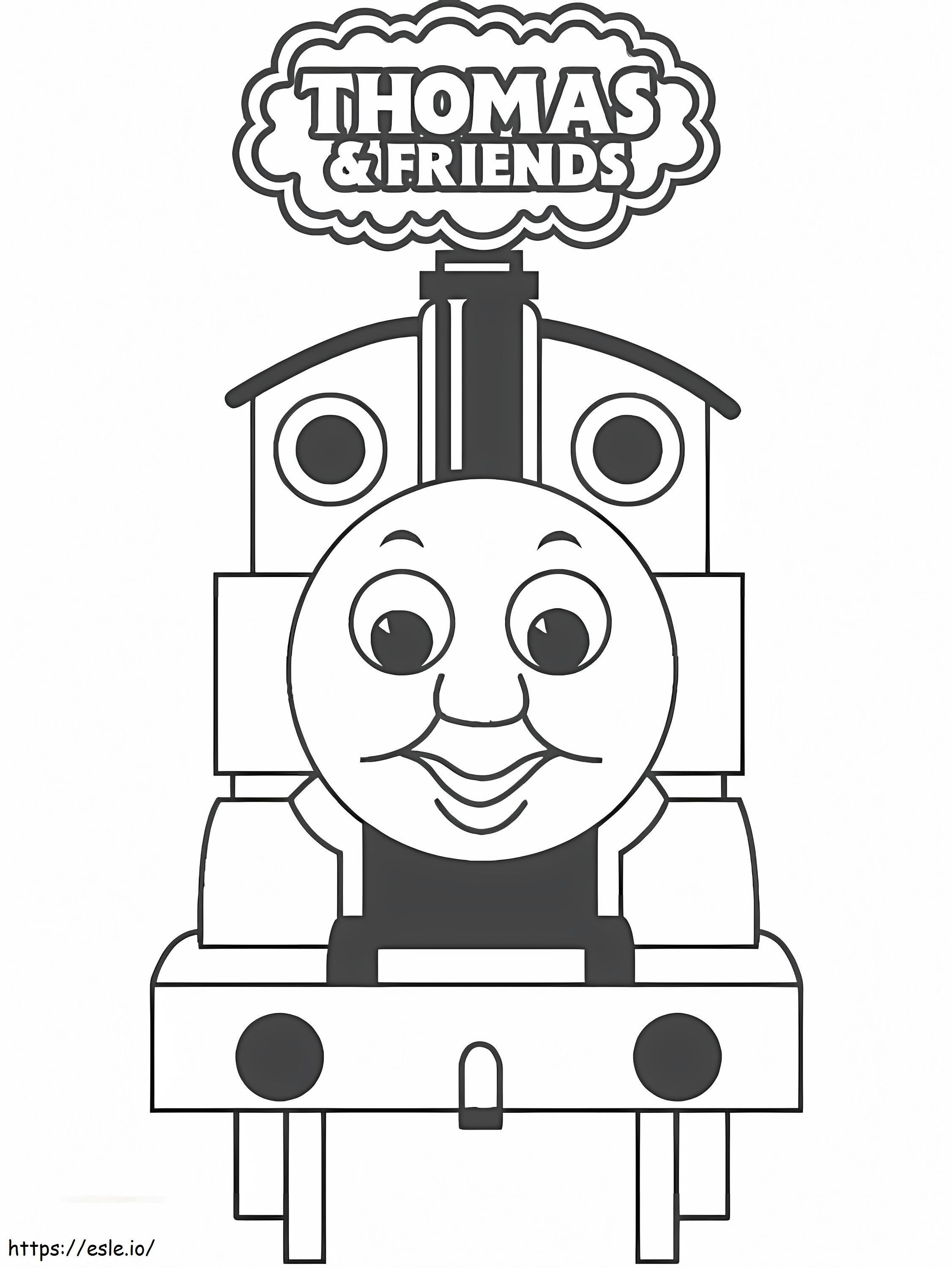 Thomas e amigo para colorir