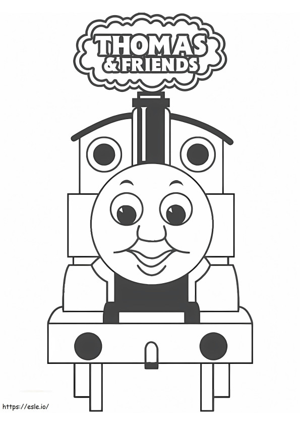 Thomas e amigo para colorir