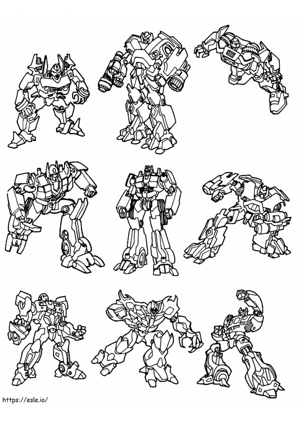 Transformers 2 coloring page