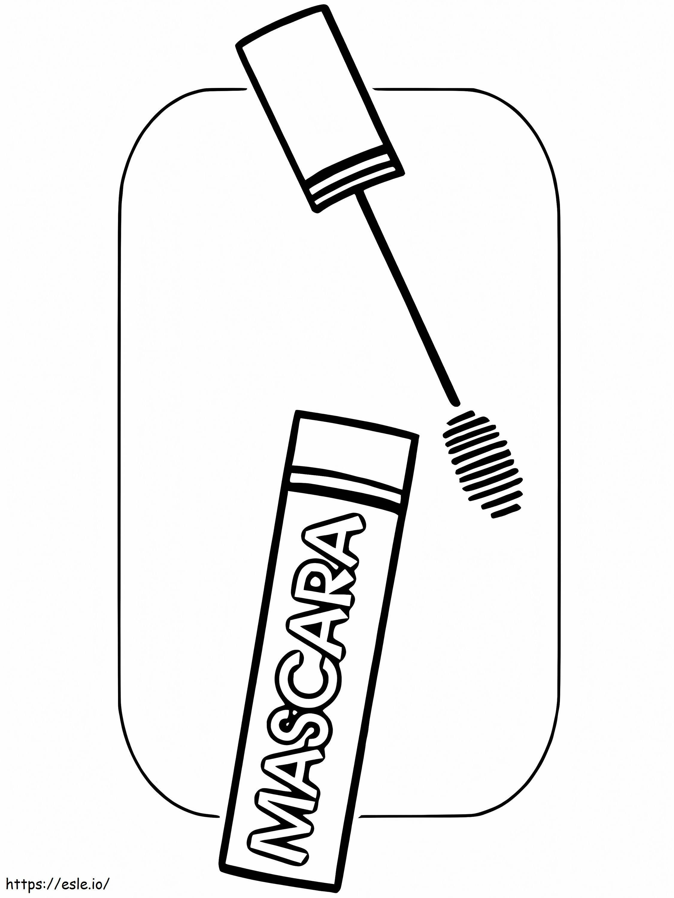 Mascara Cosmetic coloring page
