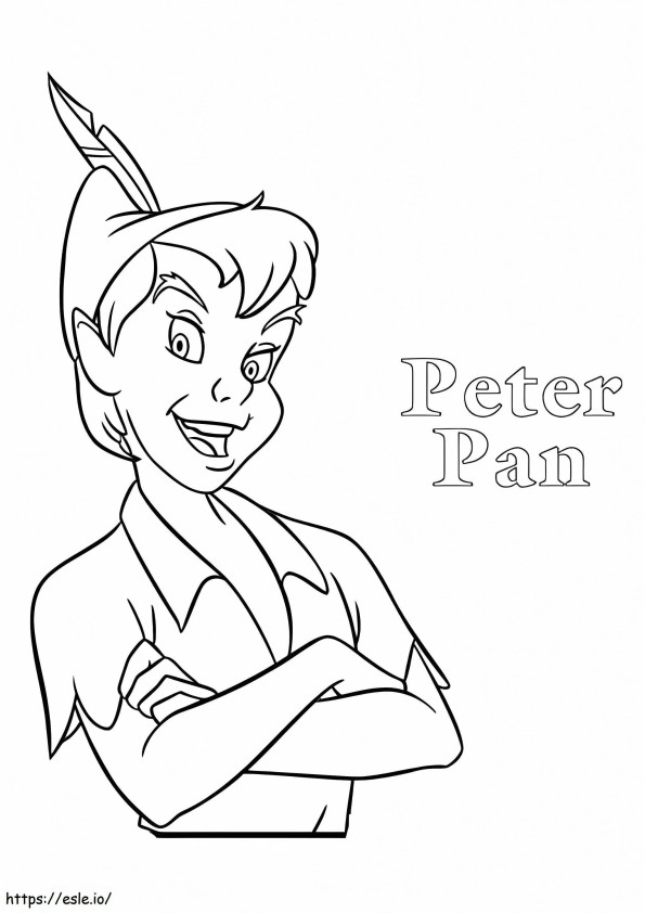 Peter Pan värityskuva
