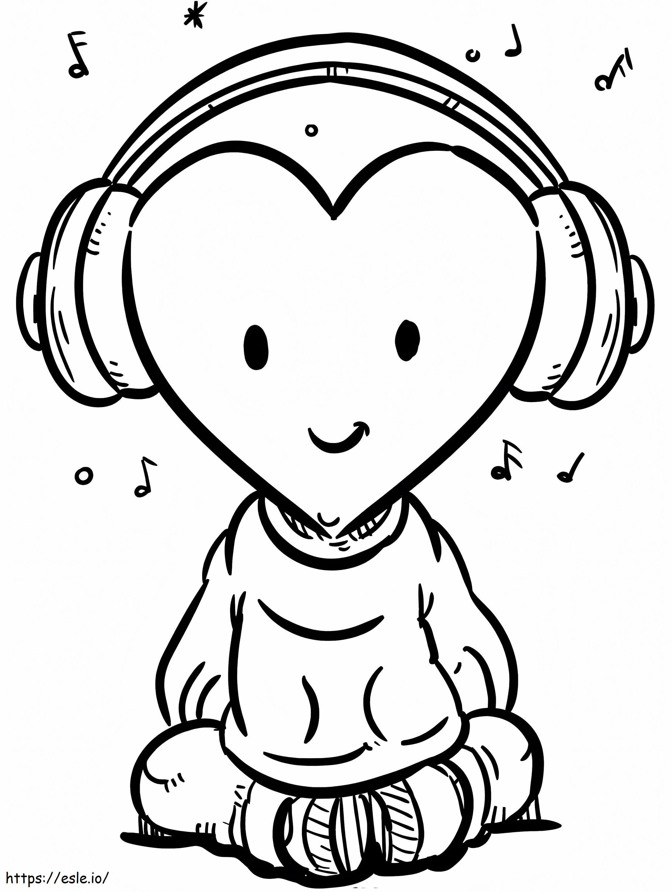 Heart Guy coloring page