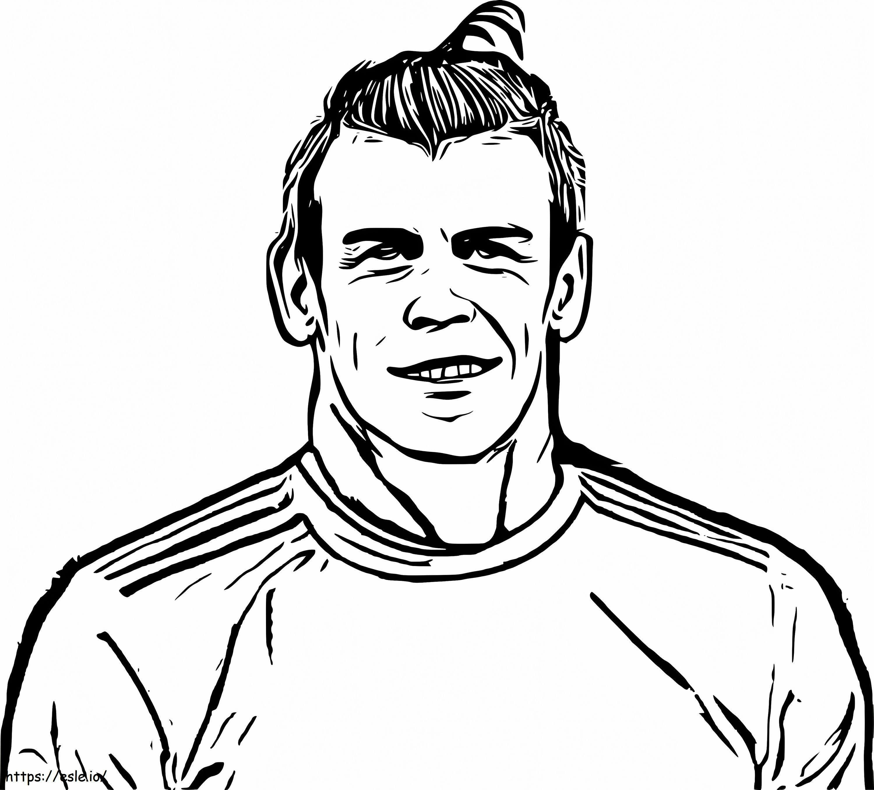 Gareth Bale 4 coloring page