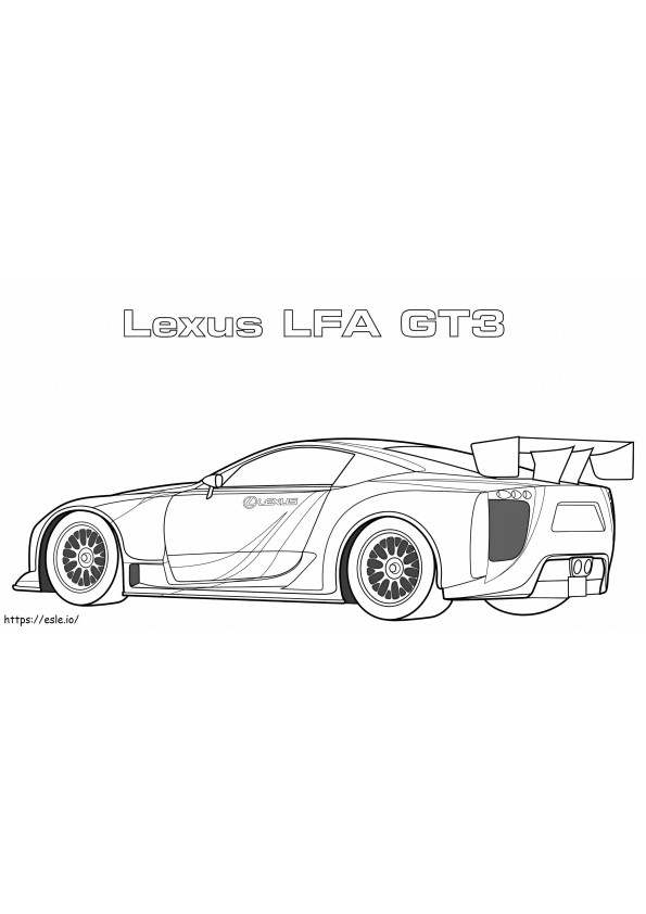 1560496447 Lexus Lfa Gt3 A4 para colorir