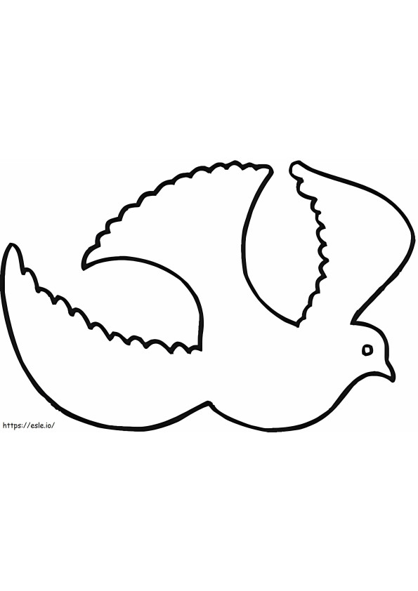 Flying Dove coloring page