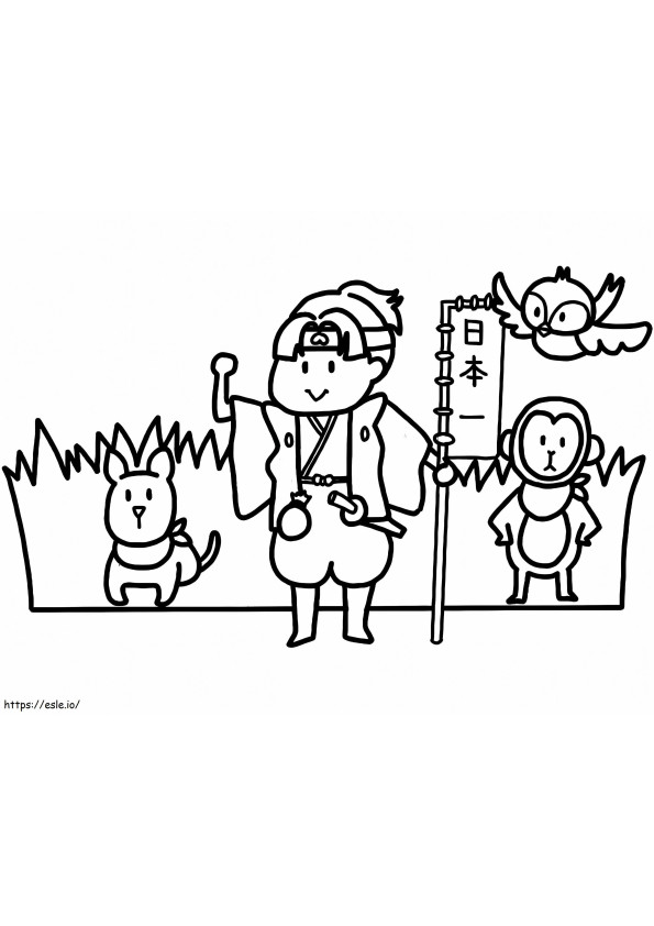 The Tale Of Momotaro 1 coloring page