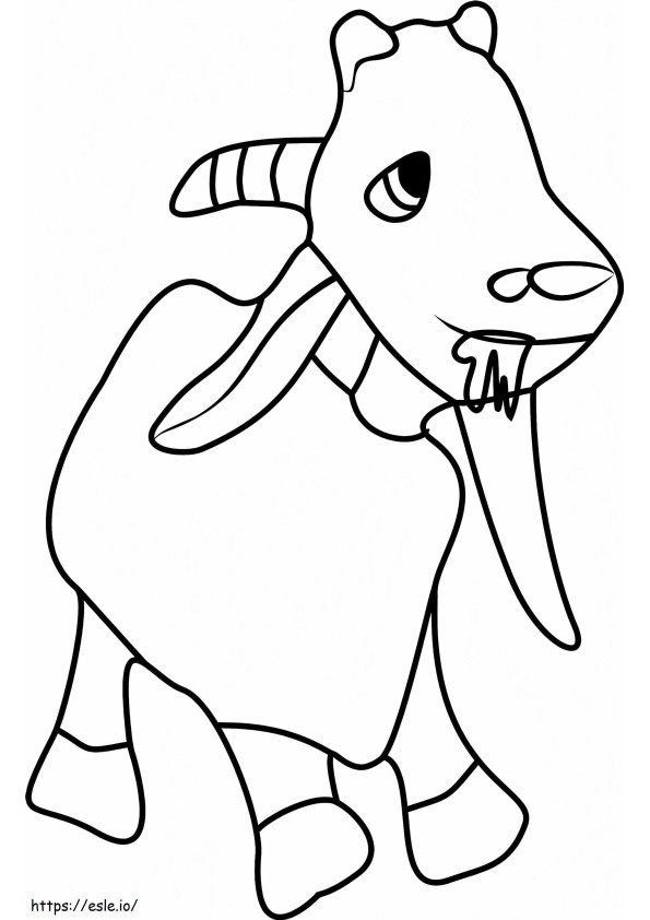Goat In Masha And The Bear coloring page