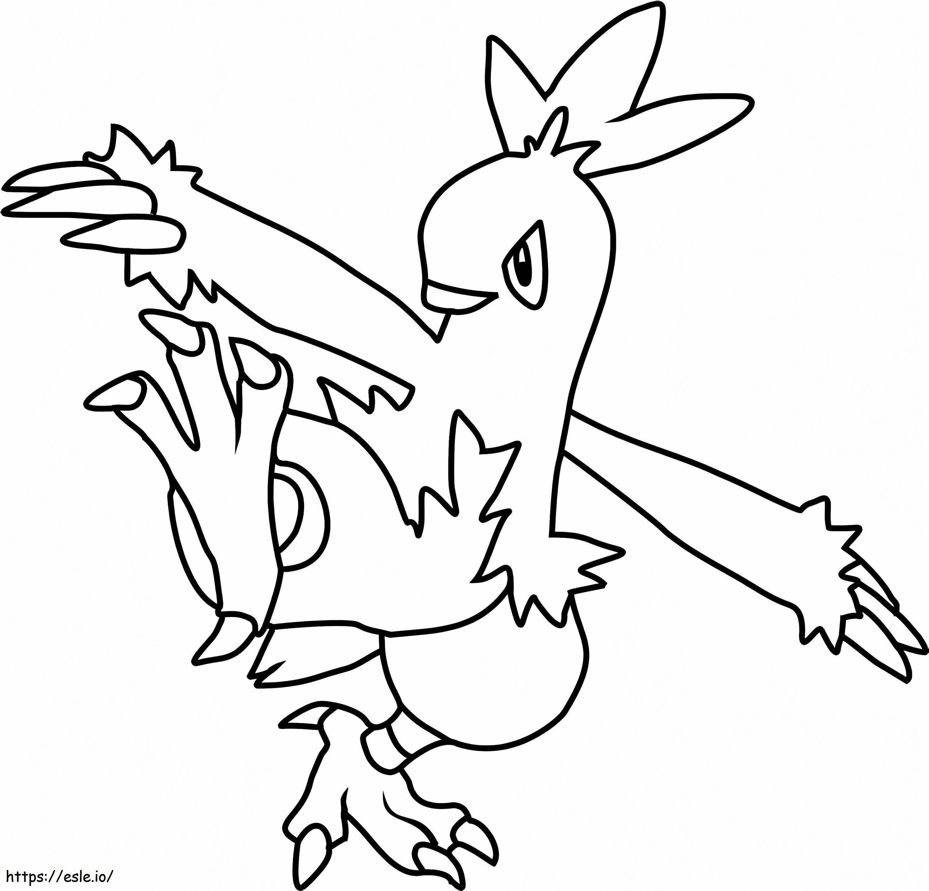 Coloriage Pokémon Combusken à imprimer dessin