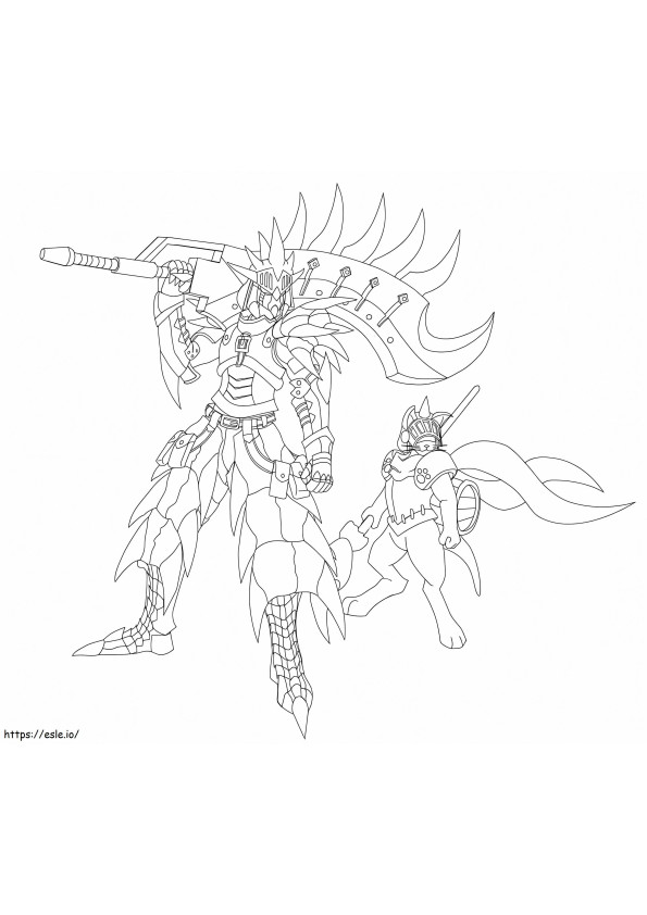 Rathalos-Rüstung des Monsterjägers ausmalbilder