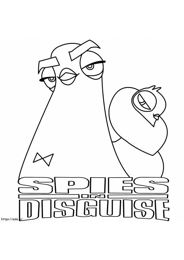 Pigeon Lance Sterling Spies In Disguise coloring page