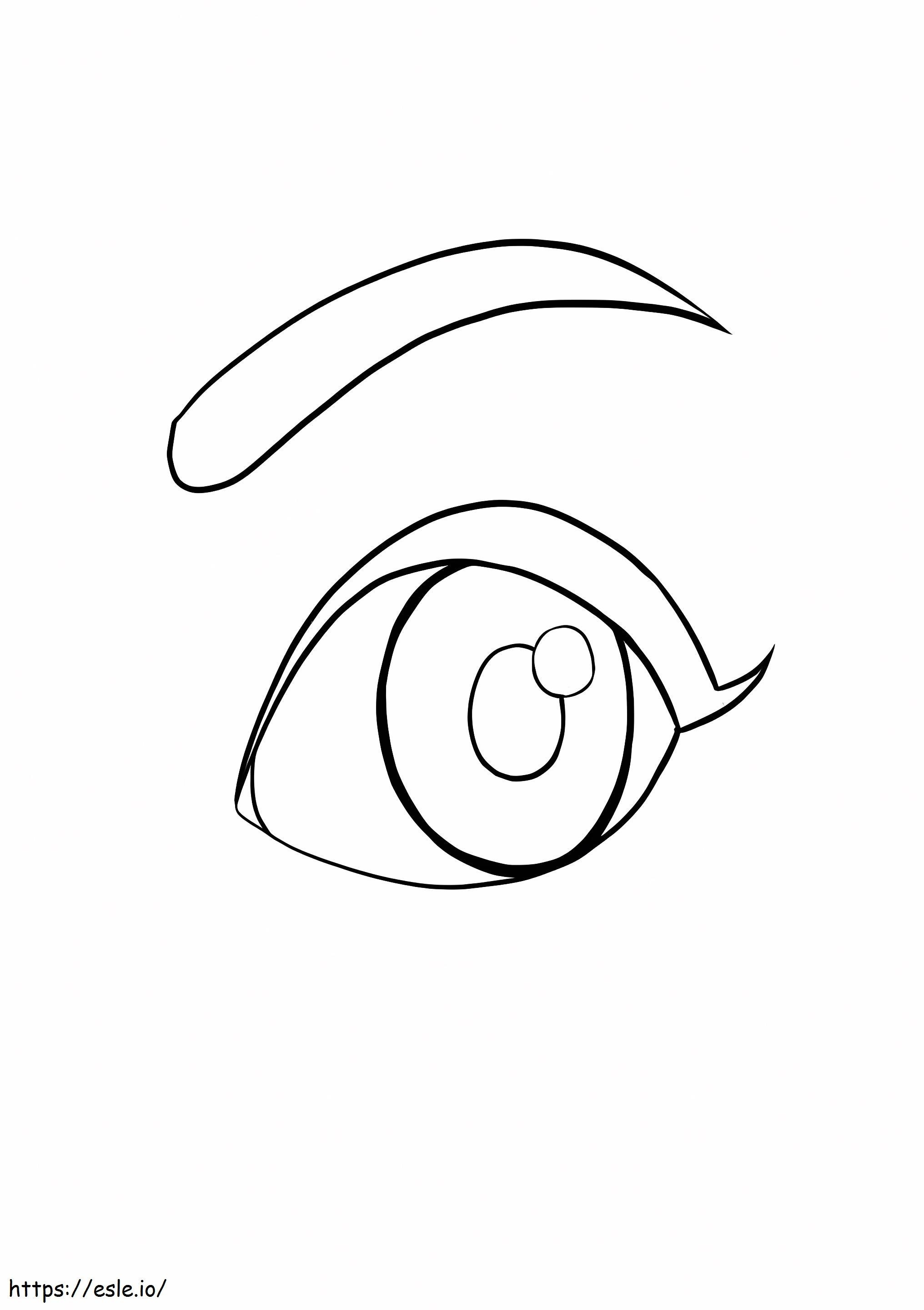 Angry Eye coloring page