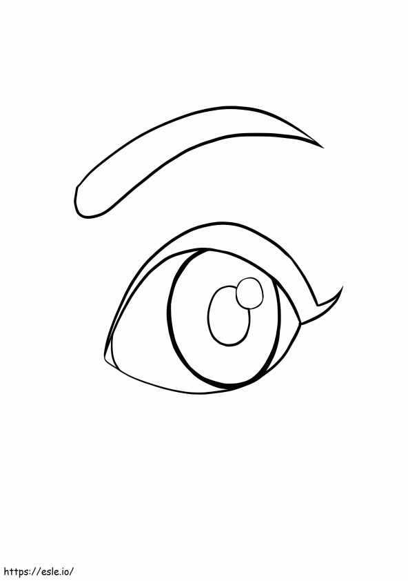 Angry Eye coloring page