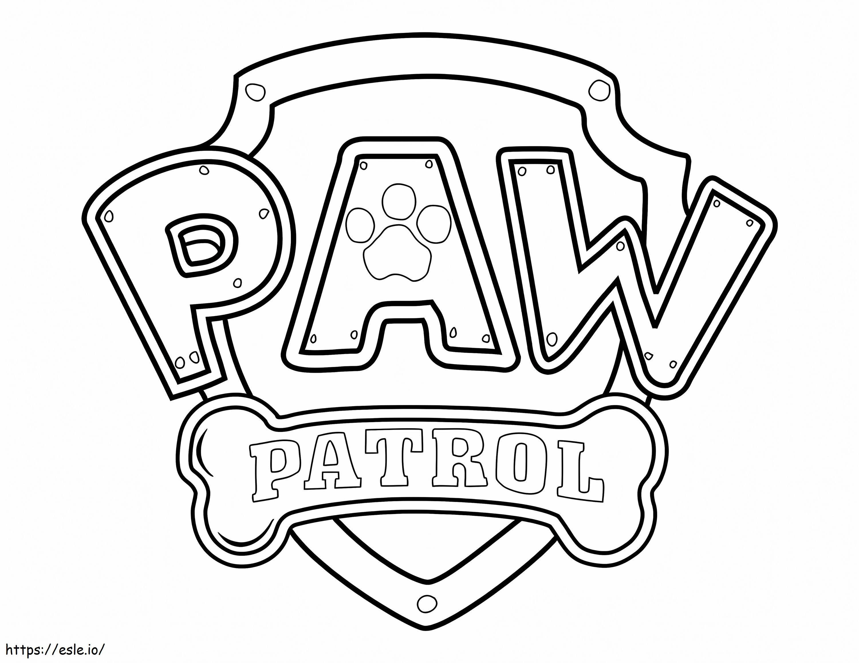 Paw Patrol 1 coloring page