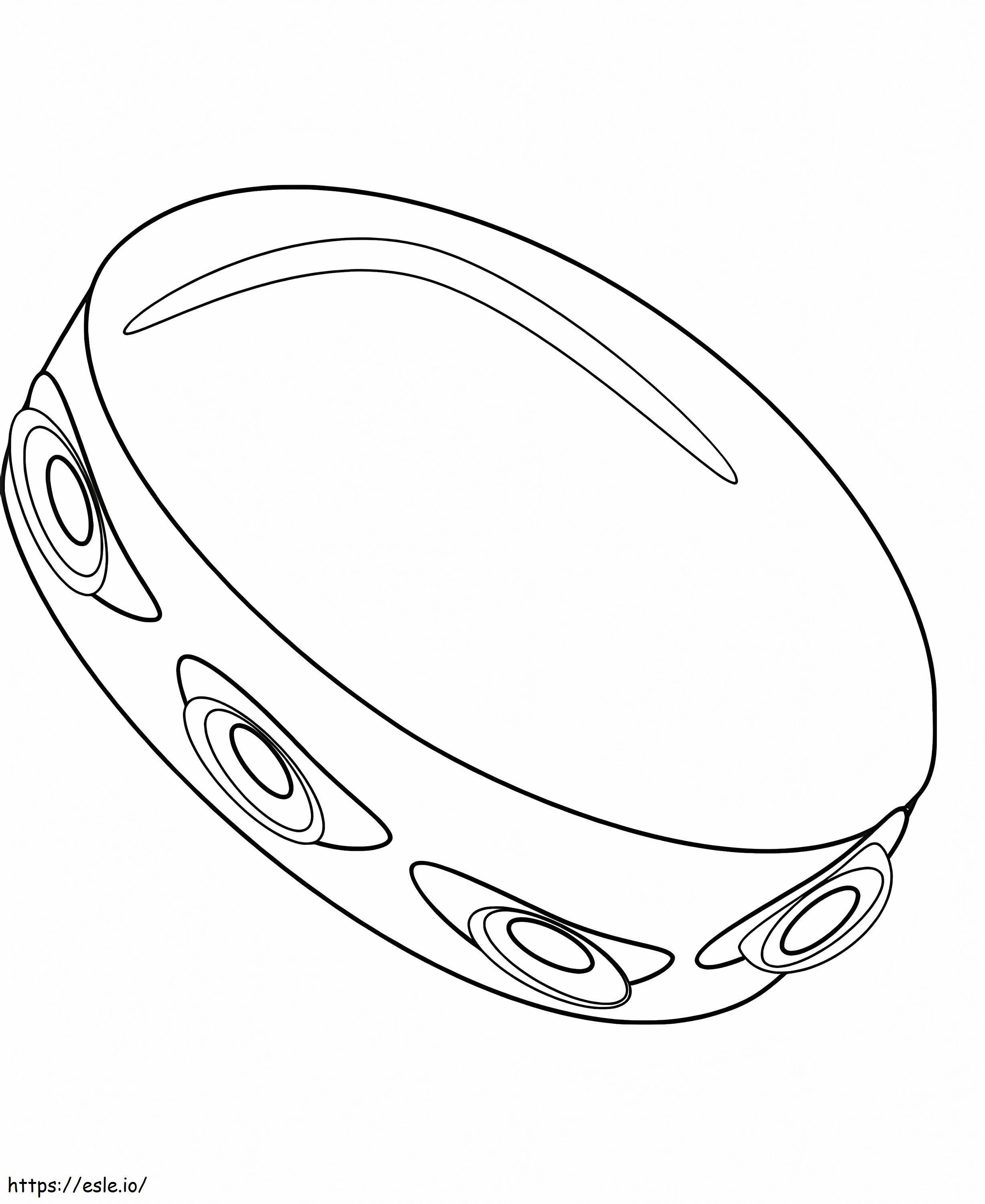Normal Tambourine 2 coloring page