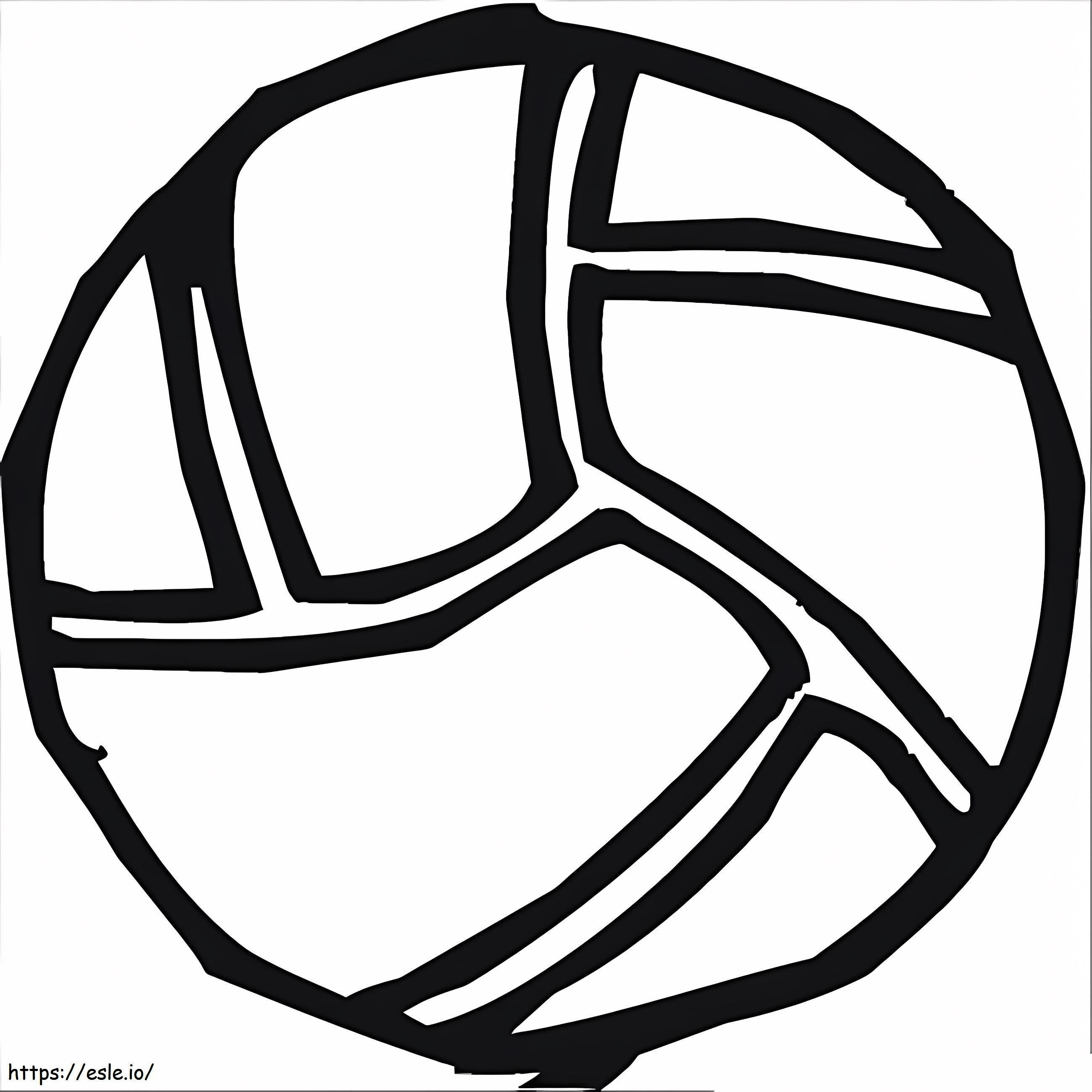 Gratis volleybalbal kleurplaat kleurplaat