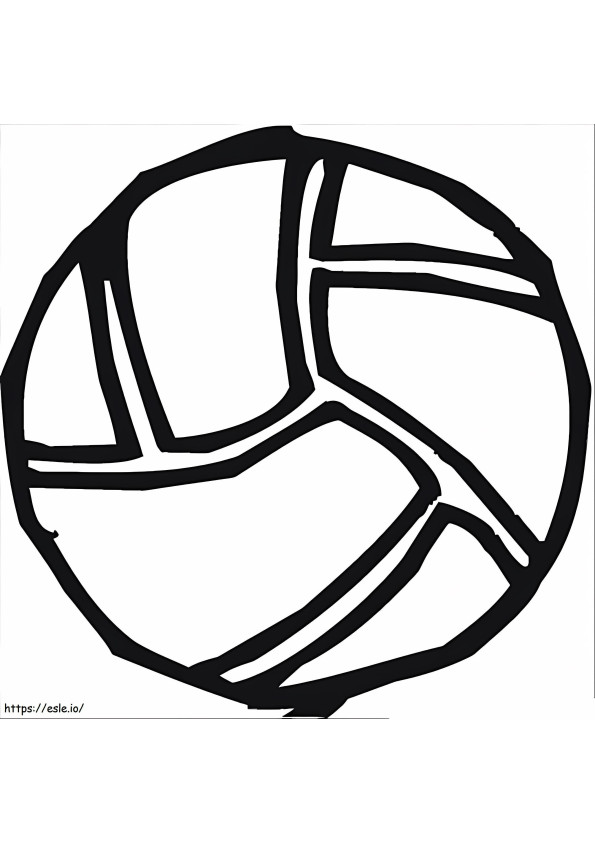 Free Volleyball Ball coloring page