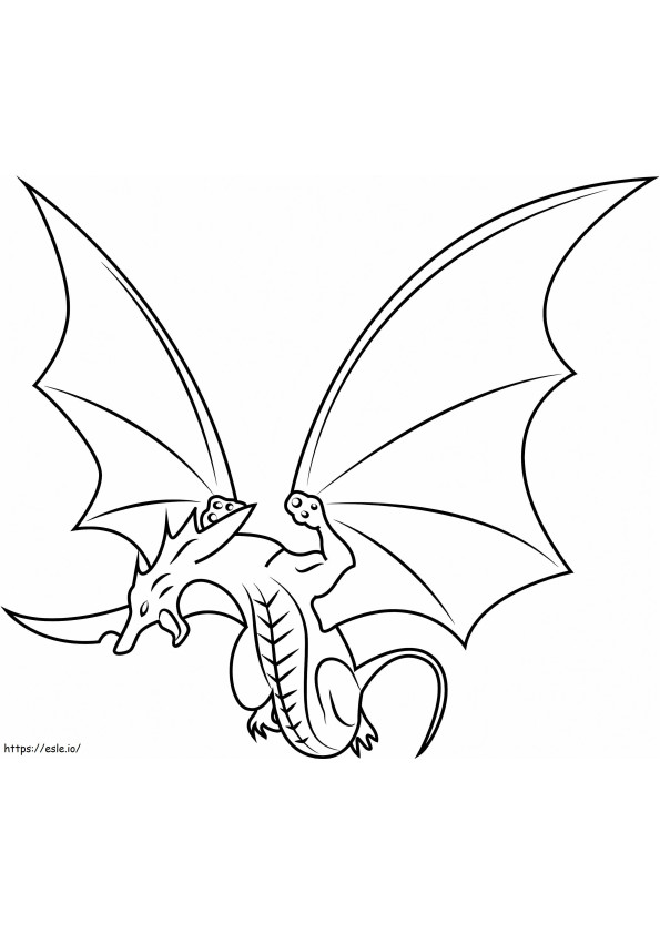 1531193437 Dragon In Background A4 coloring page