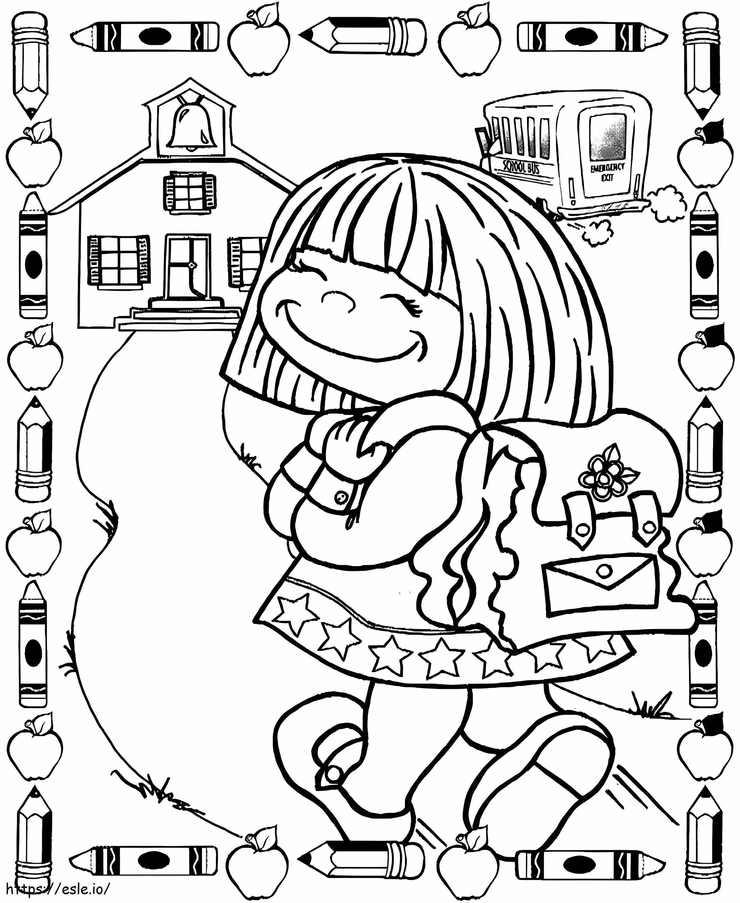 Regreso A Clases Para Imprimir Gratis para colorear