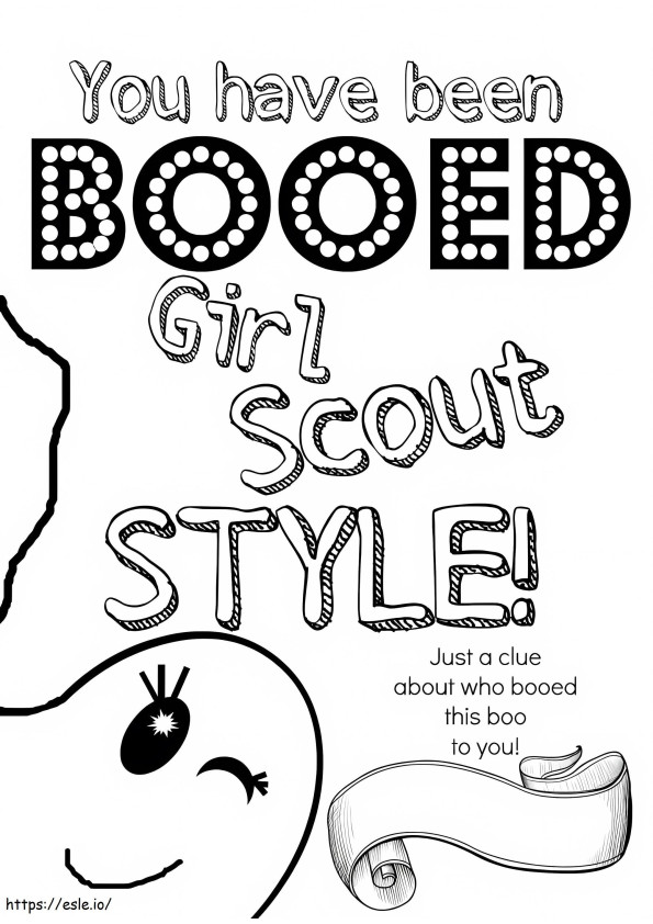 Girl Scout 2 de colorat