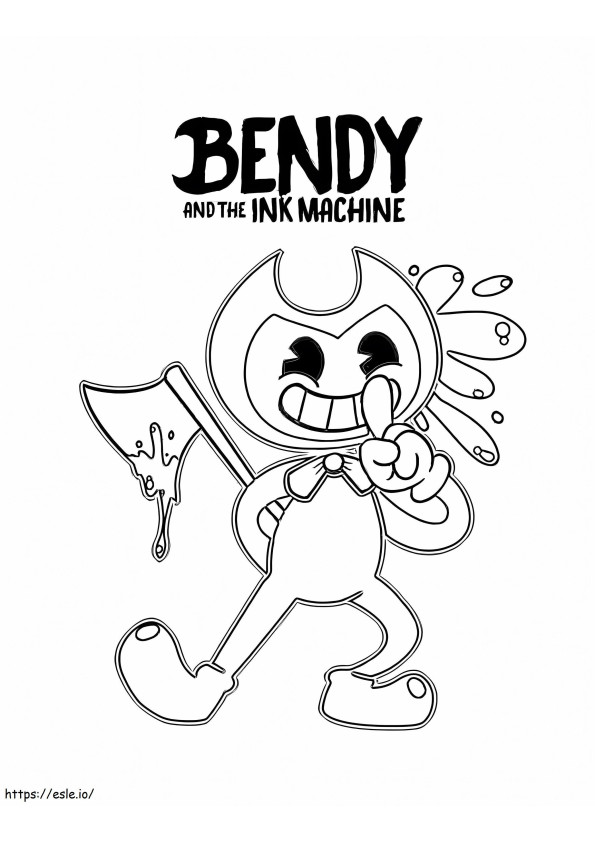 Bendy 2 coloring page
