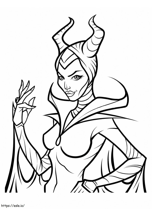 Maleficent Is Smiling coloring page