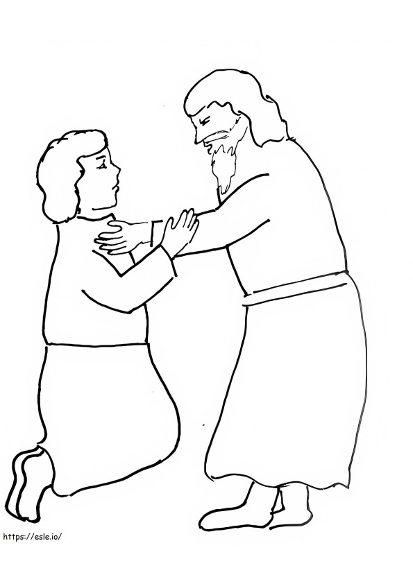 Bible Forgiveness coloring page