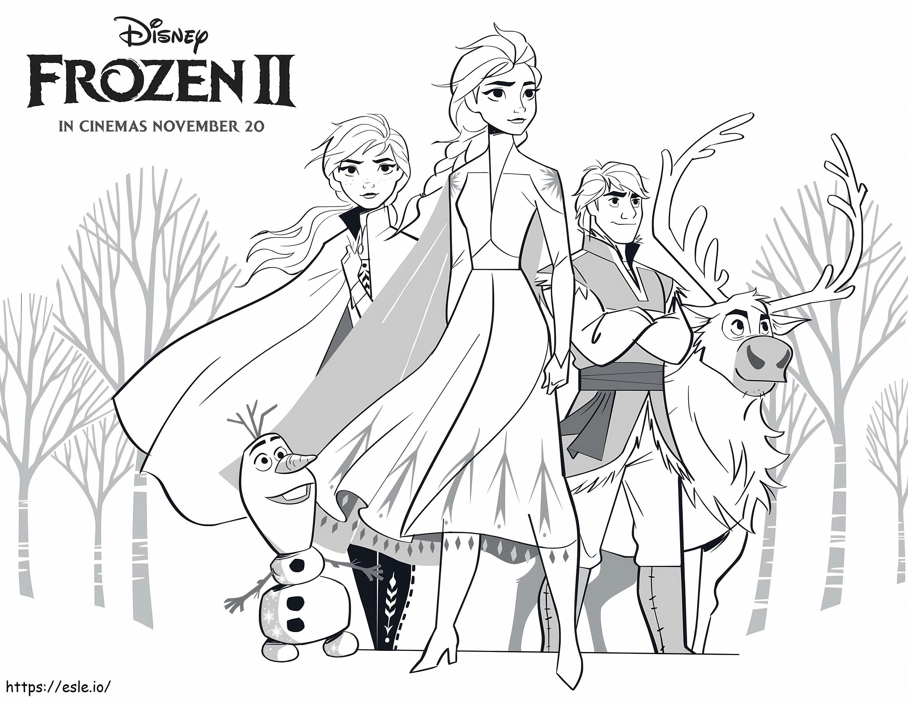 Kristoff And Friends Scaled coloring page