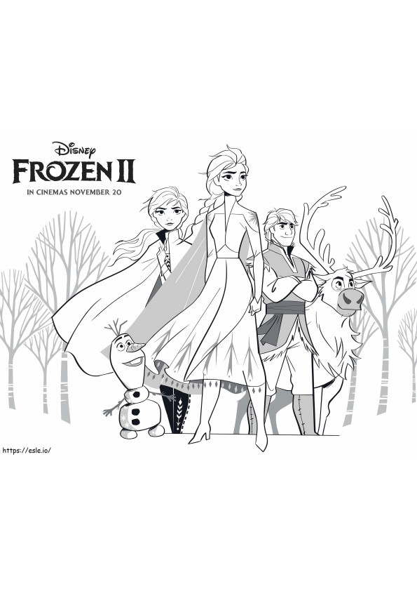 Kristoff And Friends Scaled coloring page