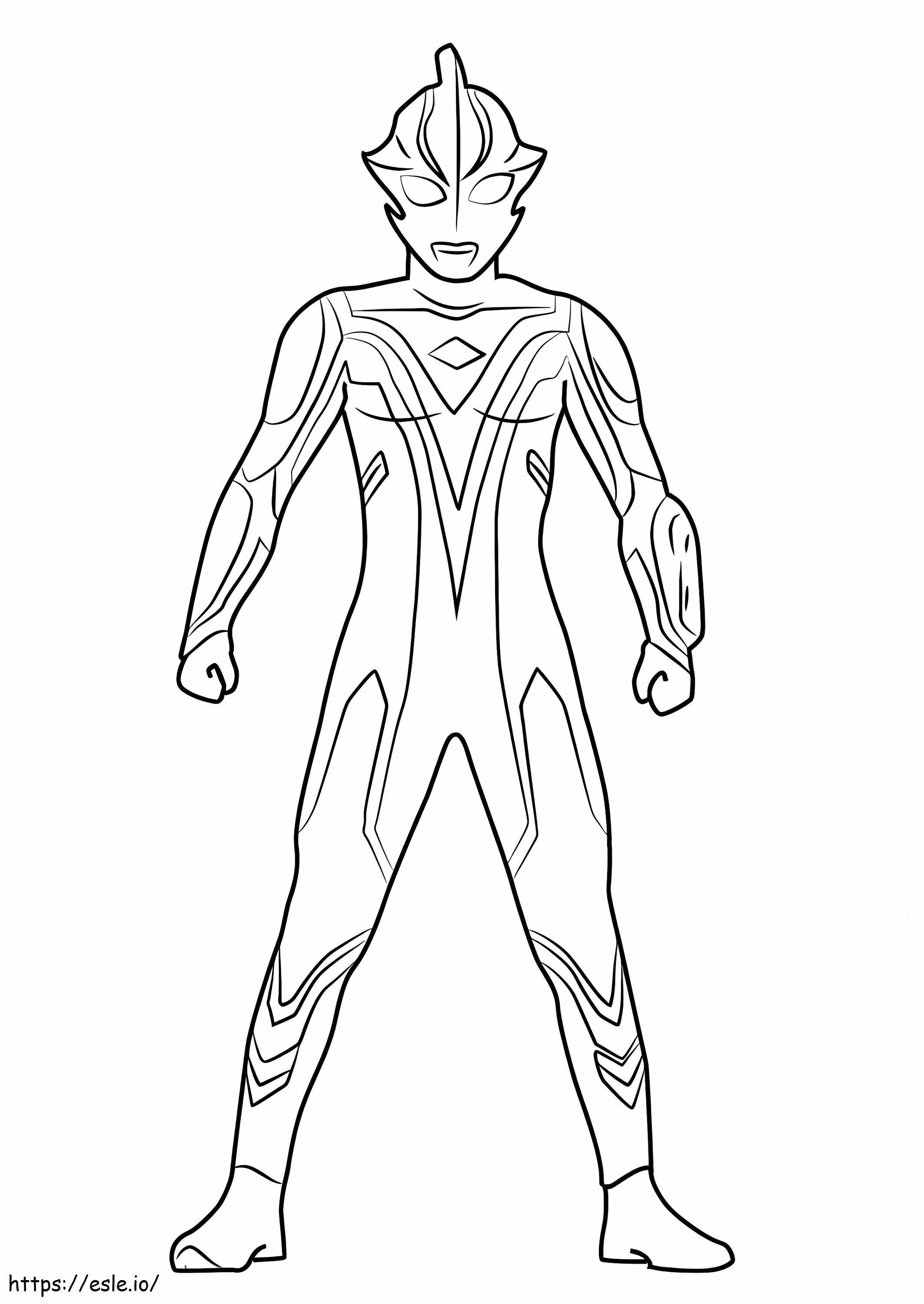 Coloriage Ultraman Mébius à imprimer dessin