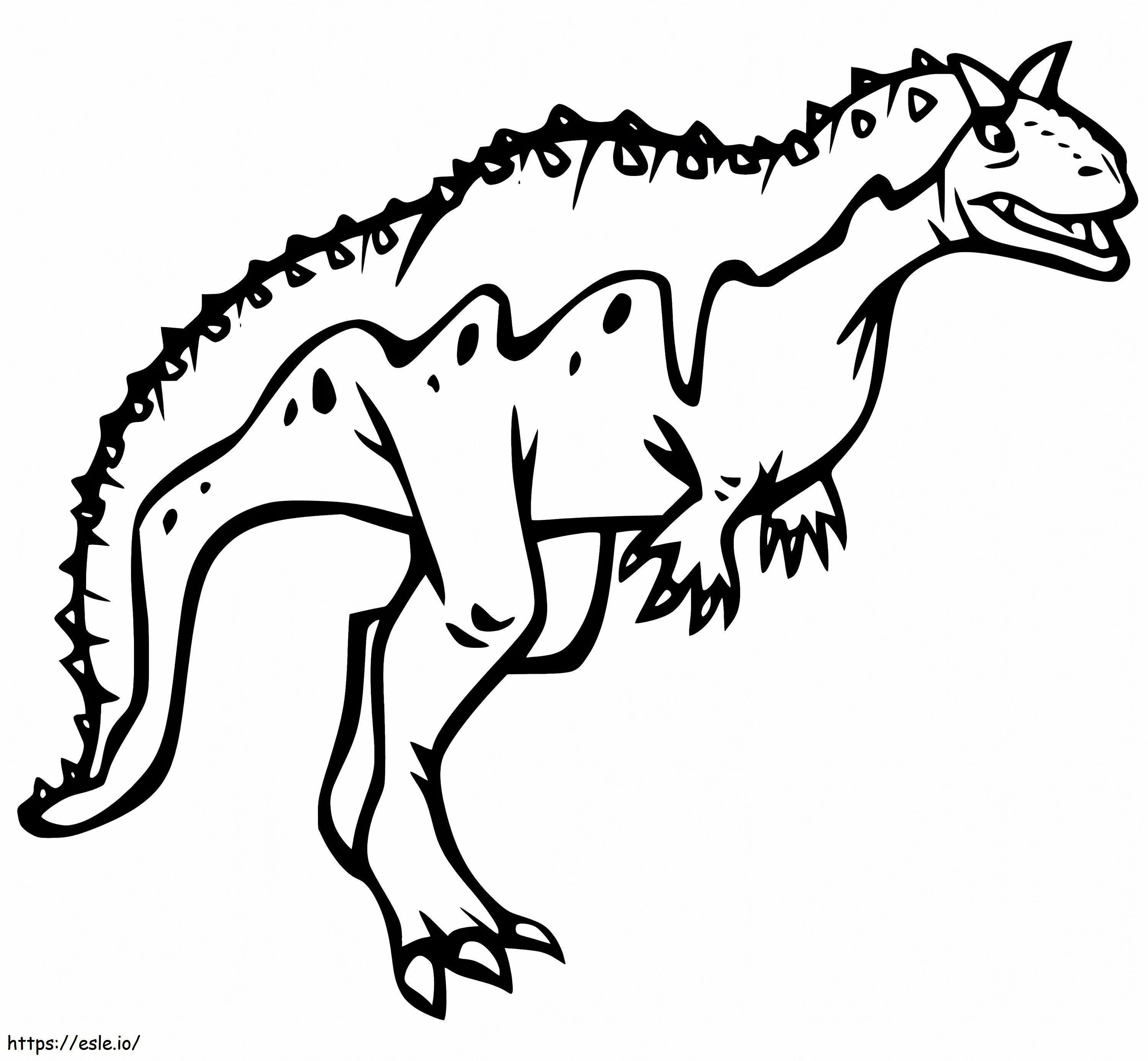 Carnotaurus afdrukbaar kleurplaat kleurplaat